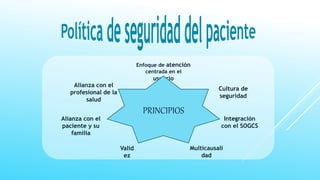 Principios de la seguridad del paciente | PPTX