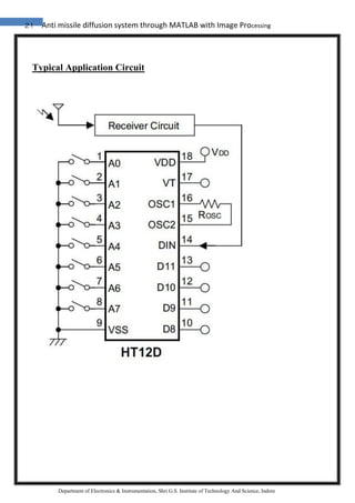 21 Anti missile diffusion system through MATLAB with Image Processing
Department of Electronics & Instrumentation, Shri G.S. Institute of Technology And Science, Indore
Typical Application Circuit
 