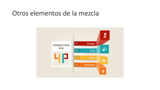 Otros elementos de la mezcla
 