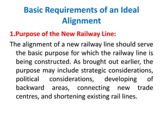3.alignment of railway lines | PPTX