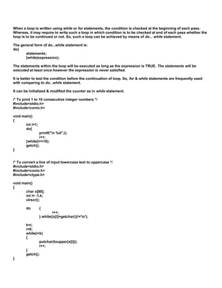 3. control statement | PDF