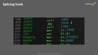 © 2018 SolarWinds MSP Canada ULC and UK Ltd. All rights reserved. 11
Splicing hook
 