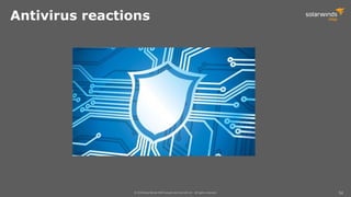 © 2018 SolarWinds MSP Canada ULC and UK Ltd. All rights reserved. 54
Antivirus reactions
 