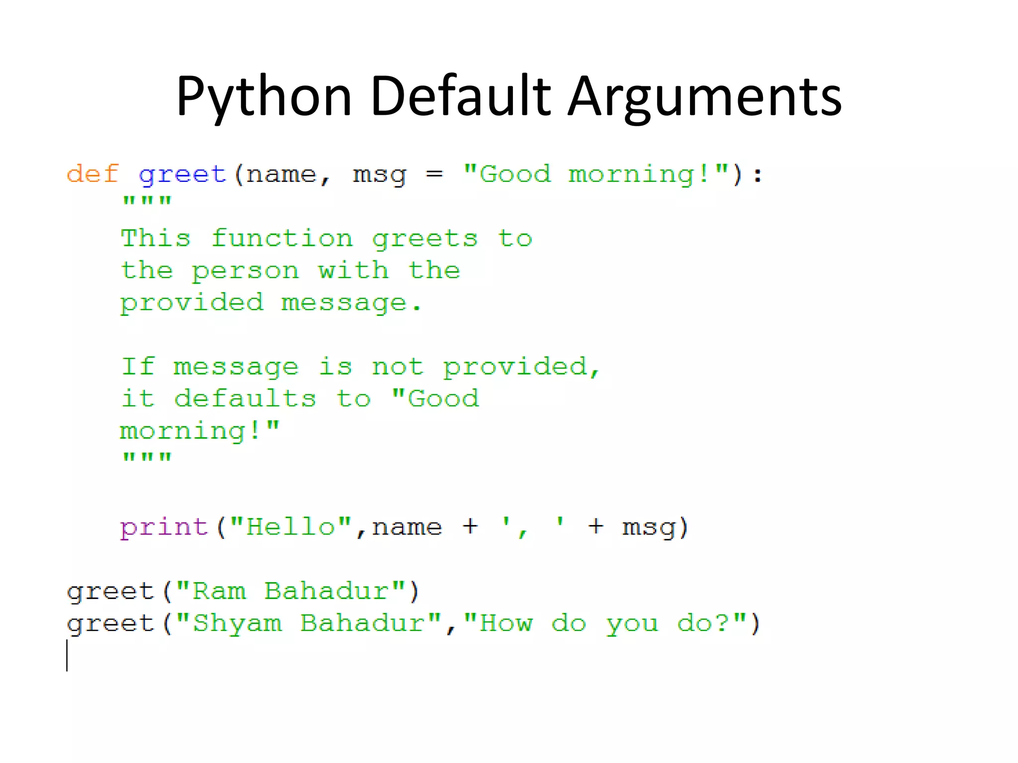 Functions in Python | PPTX