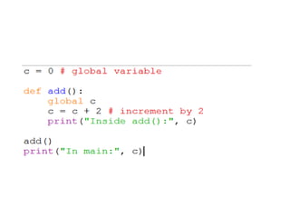 Functions in Python | PPT