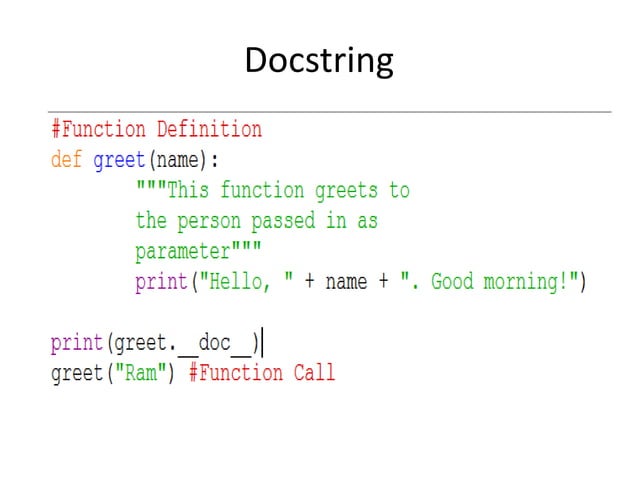 Functions in Python
