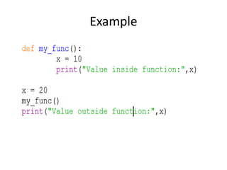 Functions in Python | PPT