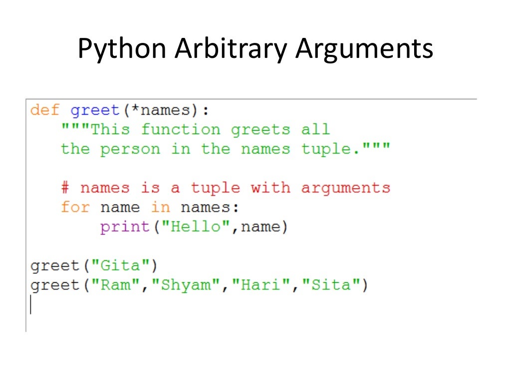 Functions in Python