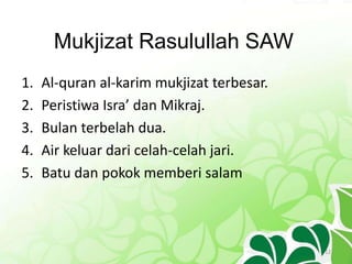 3.4 mukjizat para rasul | PPTX