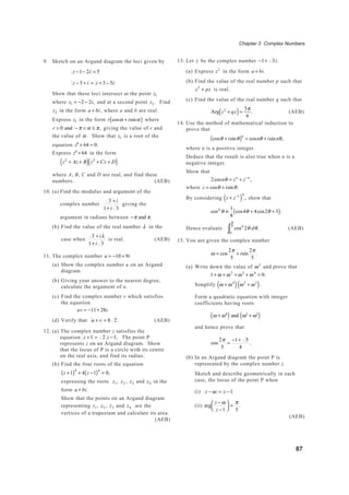 Complex Numbers Iii.pdf 3.complex numbers Further Mathematics Zimbabwe Zimsec Cambridge | PDF