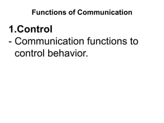 nature, elements, models, and functions of Communication | PPTX