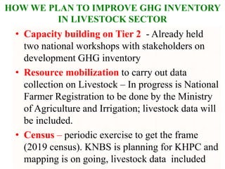 Ambitions and challenges regarding low emissions livestock sector in Kenya