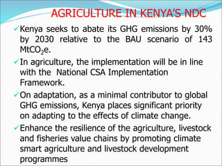 Ambitions and challenges regarding low emissions livestock sector in Kenya