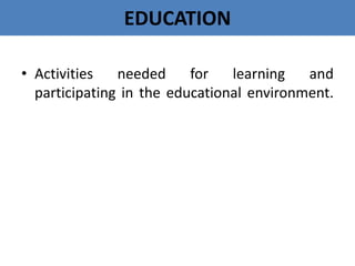 performance component_education | PPTX