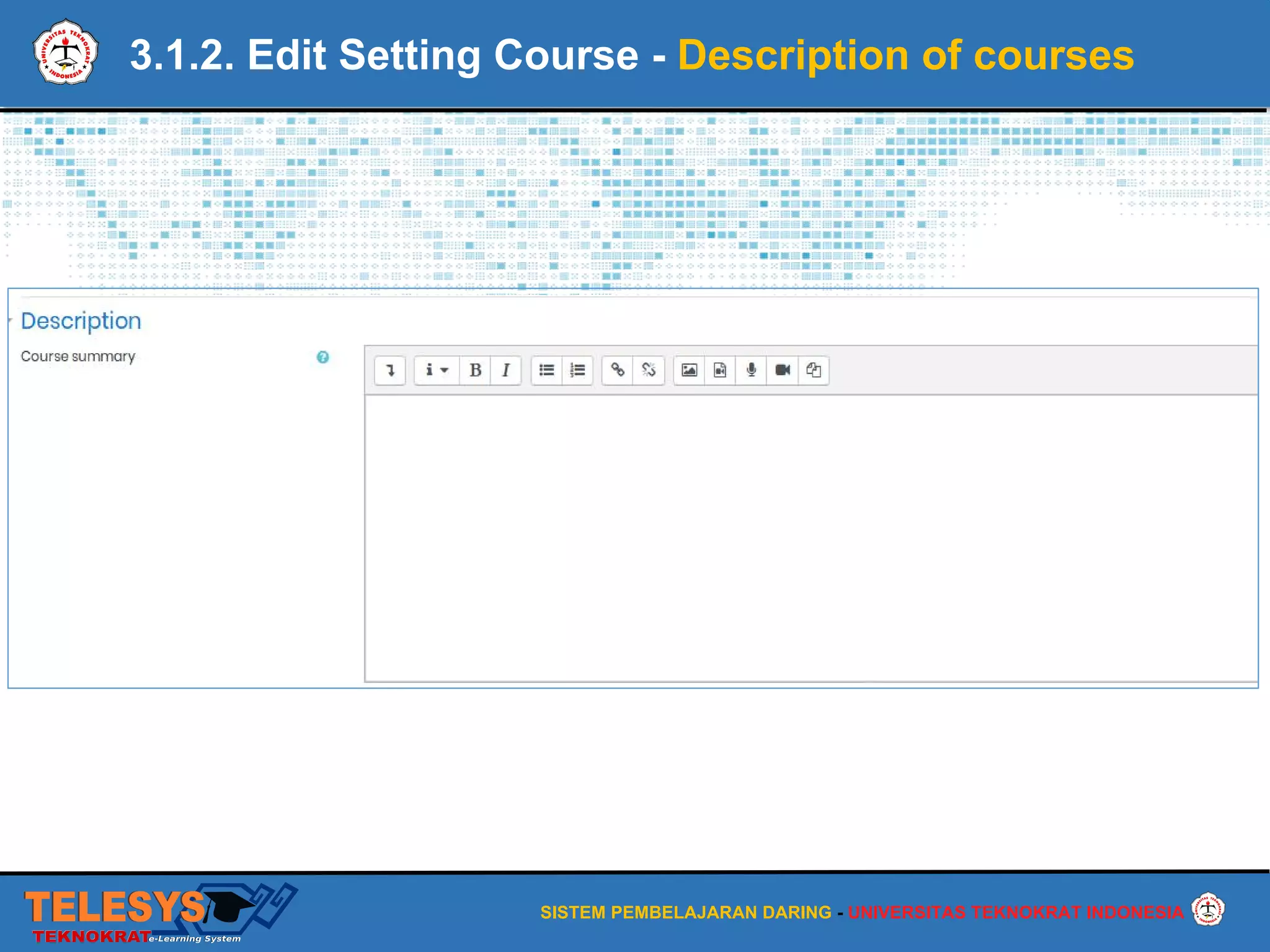 3. course setting | PPT