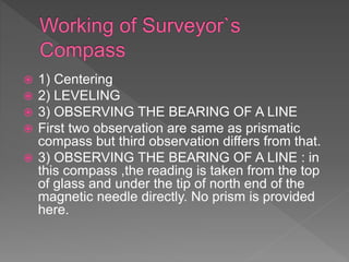 3.compass surveying | PPTX