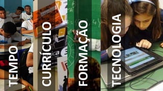 TEMPO
FORMAÇÃO
CURRÍCULO
TECNOLOGIA
 
