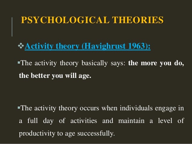 what are the 3 theories of aging