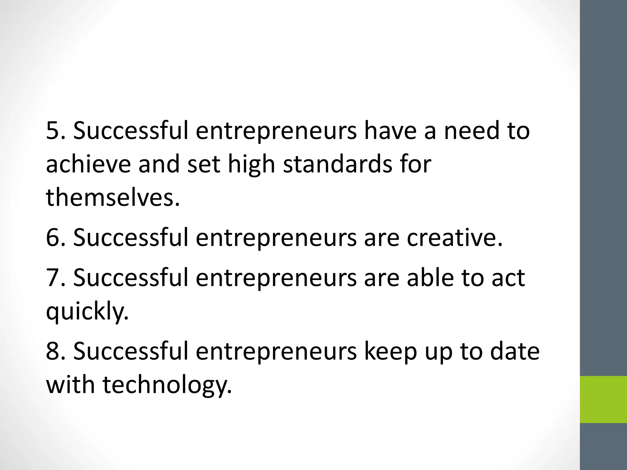 Characteristics of Successful Entrepreneurs | PPTX