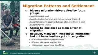 Migration and Forests: People in Motion – Landscapes in Transition