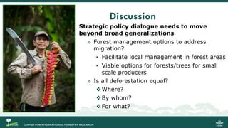 Migration and Forests: People in Motion – Landscapes in Transition