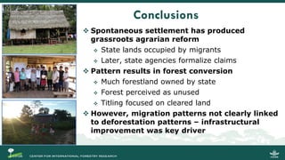 Migration and Forests: People in Motion – Landscapes in Transition