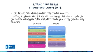 MÔ HÌNH TCP/IP TRONG HỆ THỐNG MẠNG | PPTX