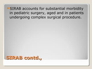 Sirb Example Immune system and inflamatory response to cpb(1) | PPT