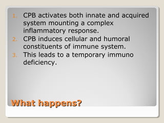Immune system and inflamatory response to cpb(1) | PPT