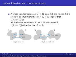 3. Linear Algebra for Machine Learning: Factorization and Linear Transformations Slide 21