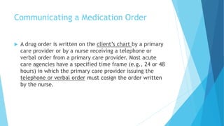 3. pharma medication orders | PPTX