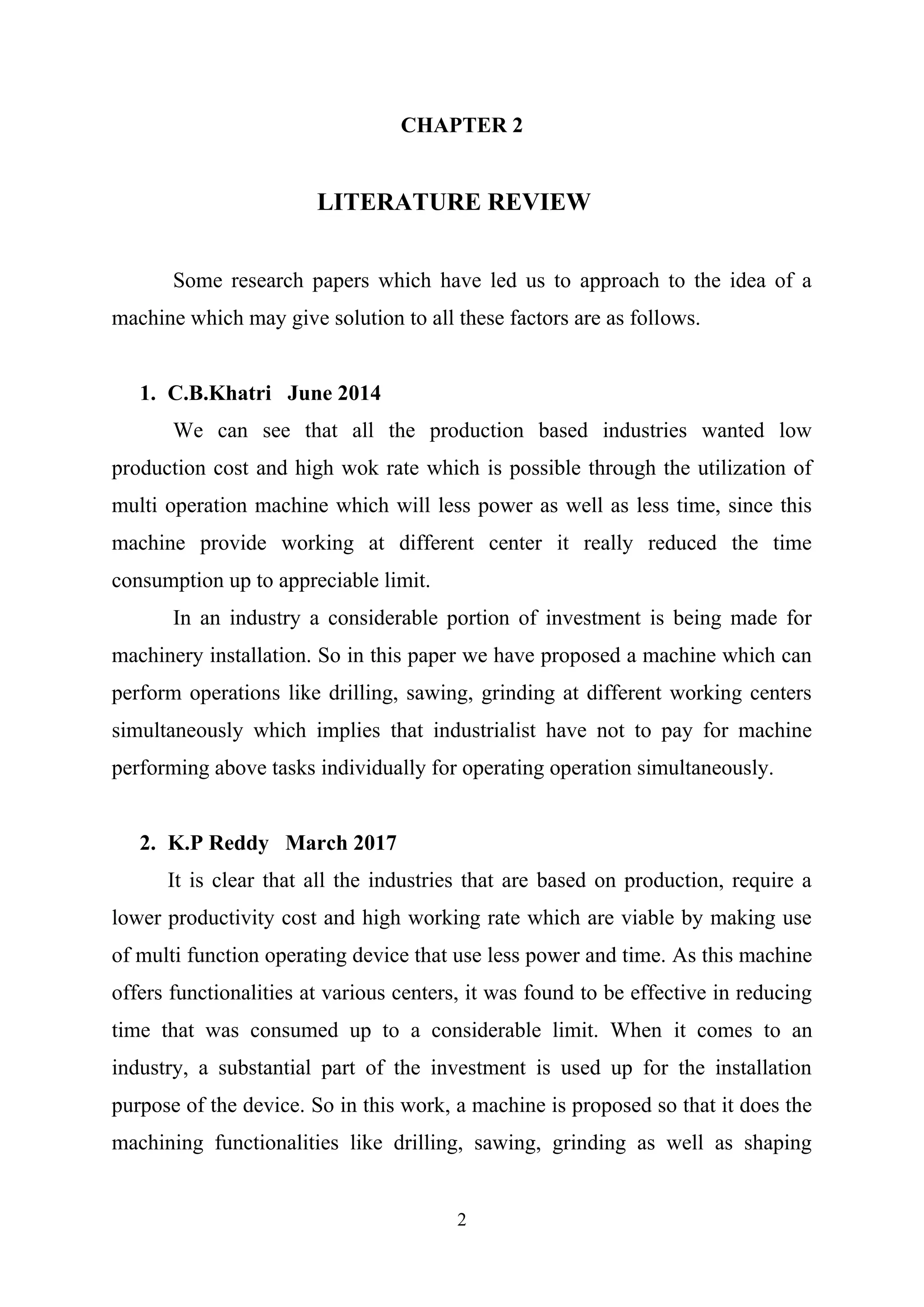 multi operational machine | PDF