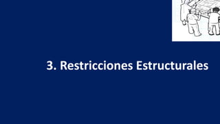 3. Restricciones Estructurales
 