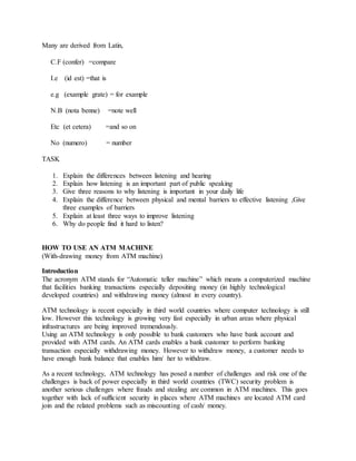 LISTENING SKILLS | DOCX