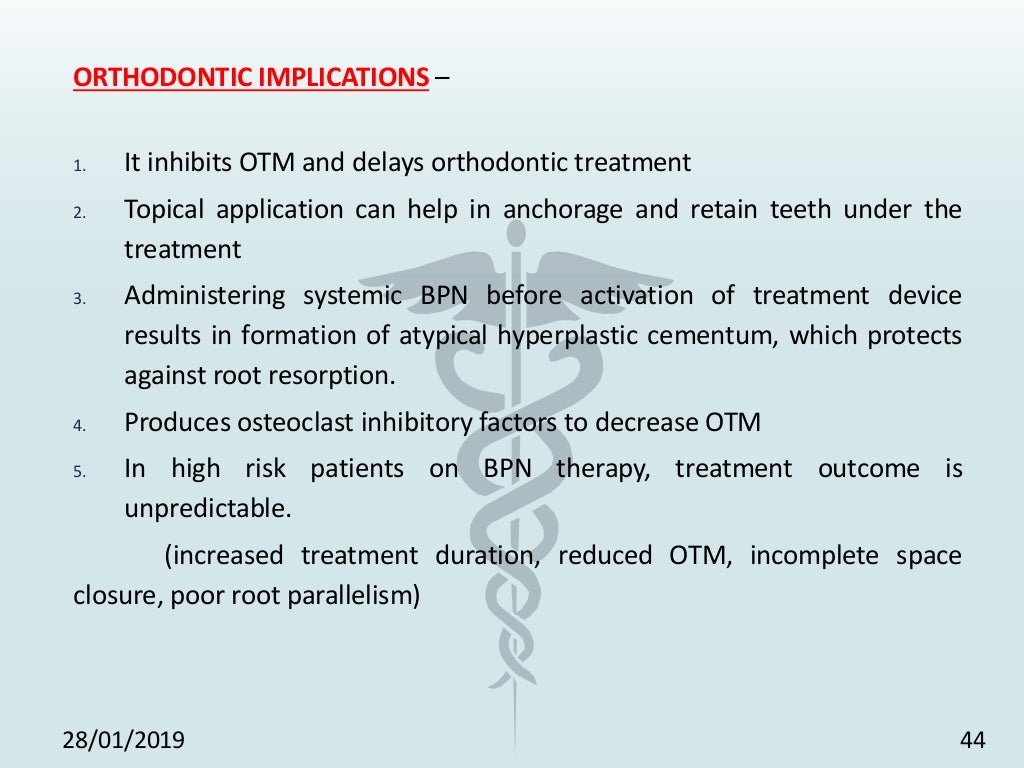 Drugs in orthodontics