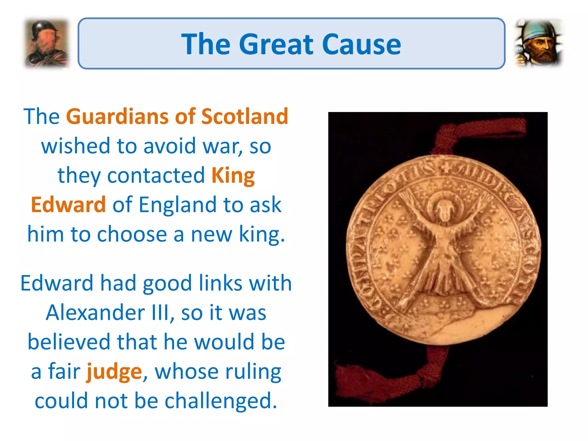 Scottish Wars of Independence - the great cause | PPTX