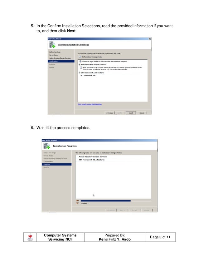 CSS Module 3 Installing Active Directory on Windows