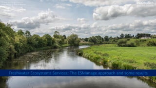 River Boyne at Brú na Bóinne
Freshwater Ecosystems Services: The ESManage approach and some results
Picture by Giorgio Galeotti
 