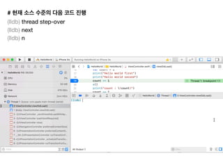 #
(lldb) thread step-over

(lldb) next

(lldb) n

 