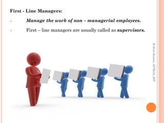 Types of managers, Managerial roles and skills | PDF