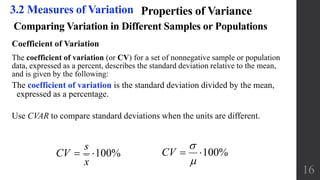 3.2 Measures of variation | PPTX