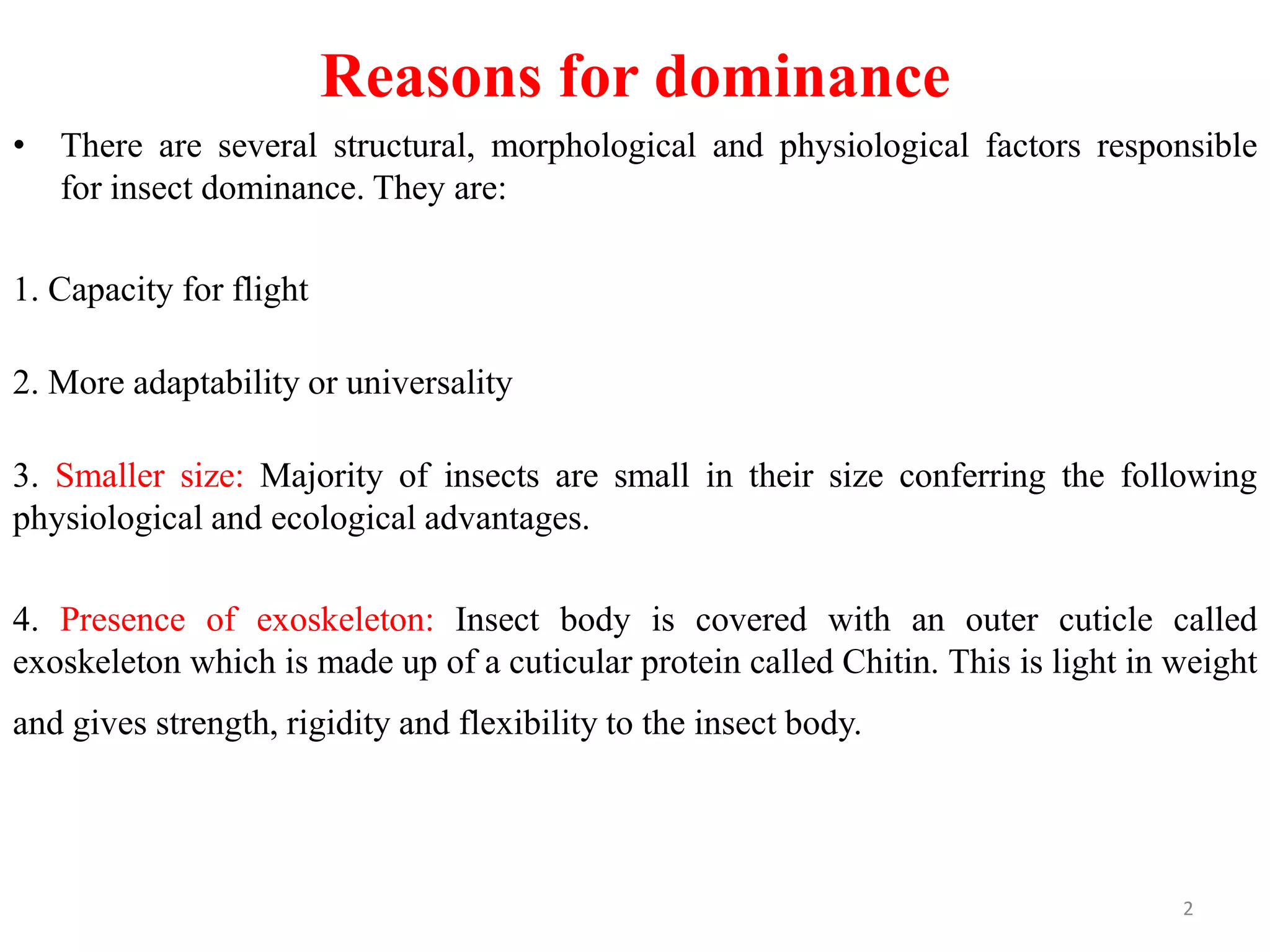 Insect dominance by Dr. T. Krishna Chaitanya | PPTX