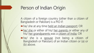 Citizenship under Indian Constitution and Citizenship act 1955 | PPTX