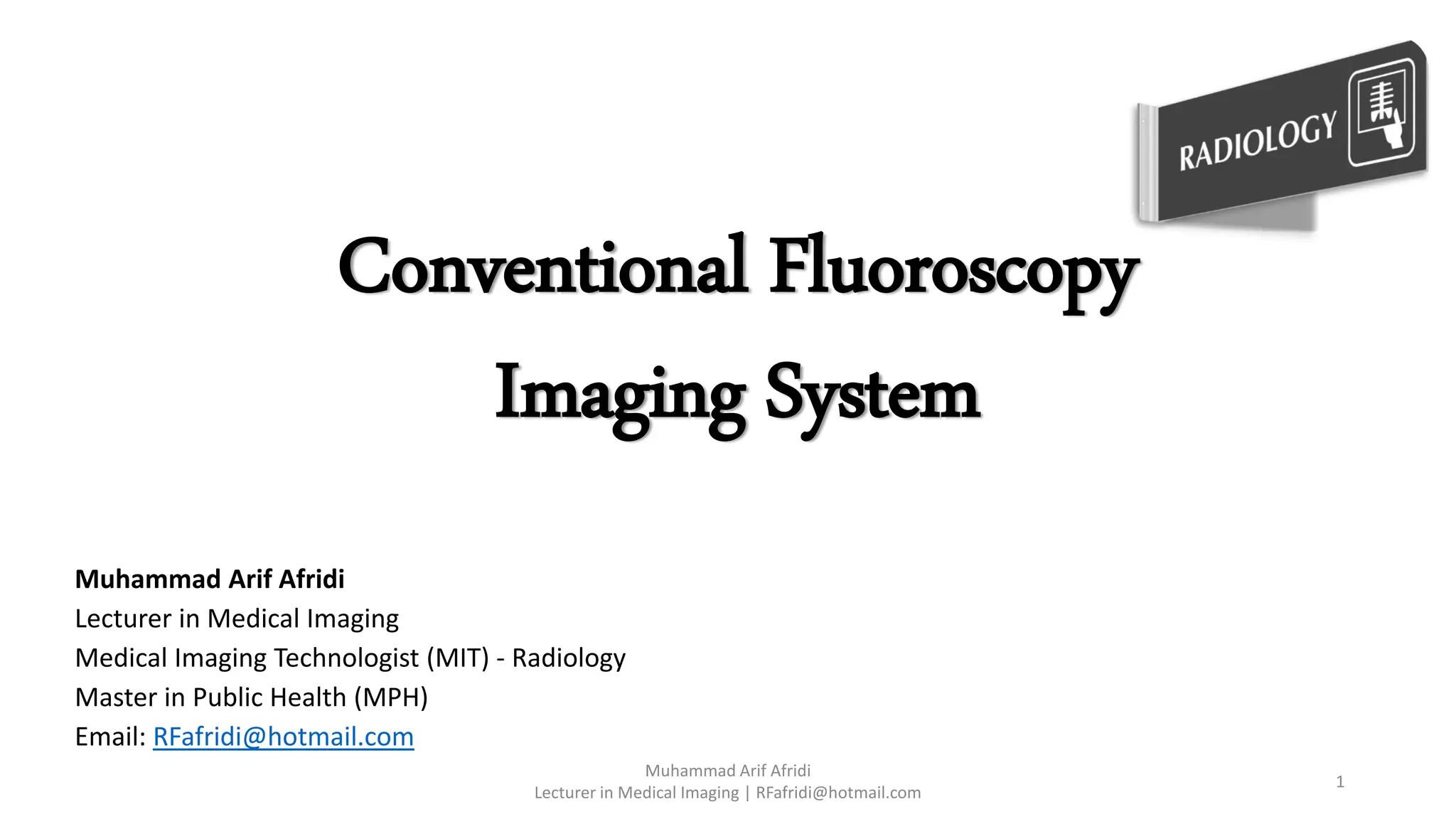 conventional fluoroscopy imaging system | PDF