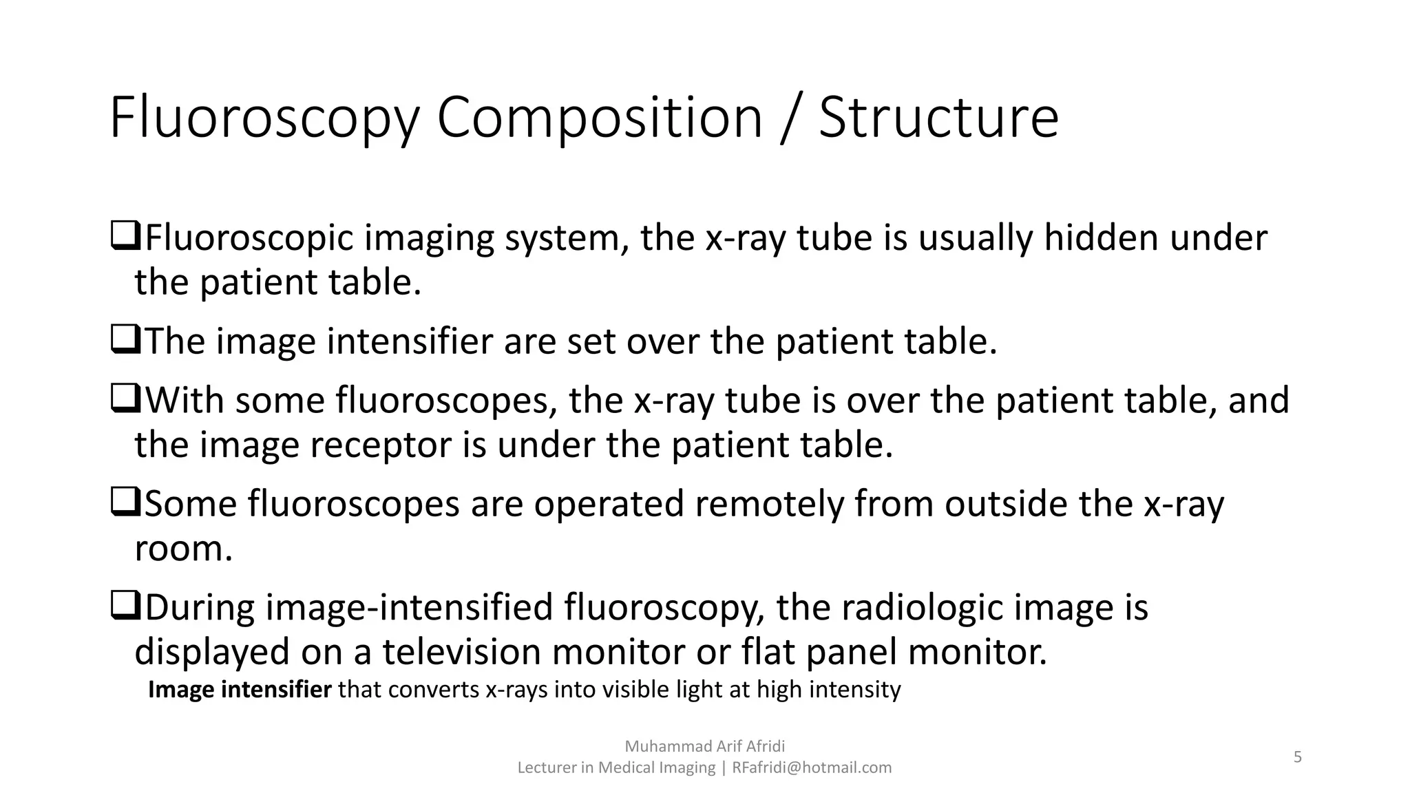 conventional fluoroscopy imaging system | PDF