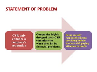 A STUDY ON PHASES OF CSR ACTIVITIES IN PRESENT SCENARIO | PPT
