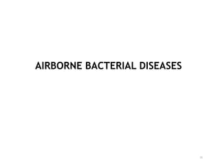AIRBORNE BACTERIAL DISEASES
25
 