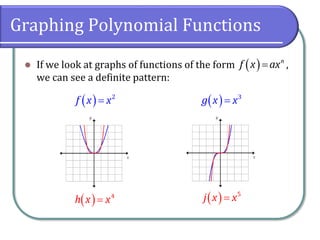 3.4: graphs of polynomial functions - mathematics... 3.4 Polynomial Functions and Their Graphs | PDF