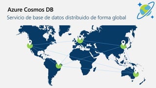 Azure Cosmos DB
Servicio de base de datos distribuido de forma global
 