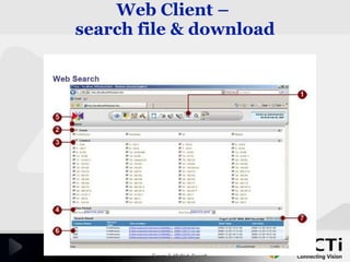Web Client –  search file & download   